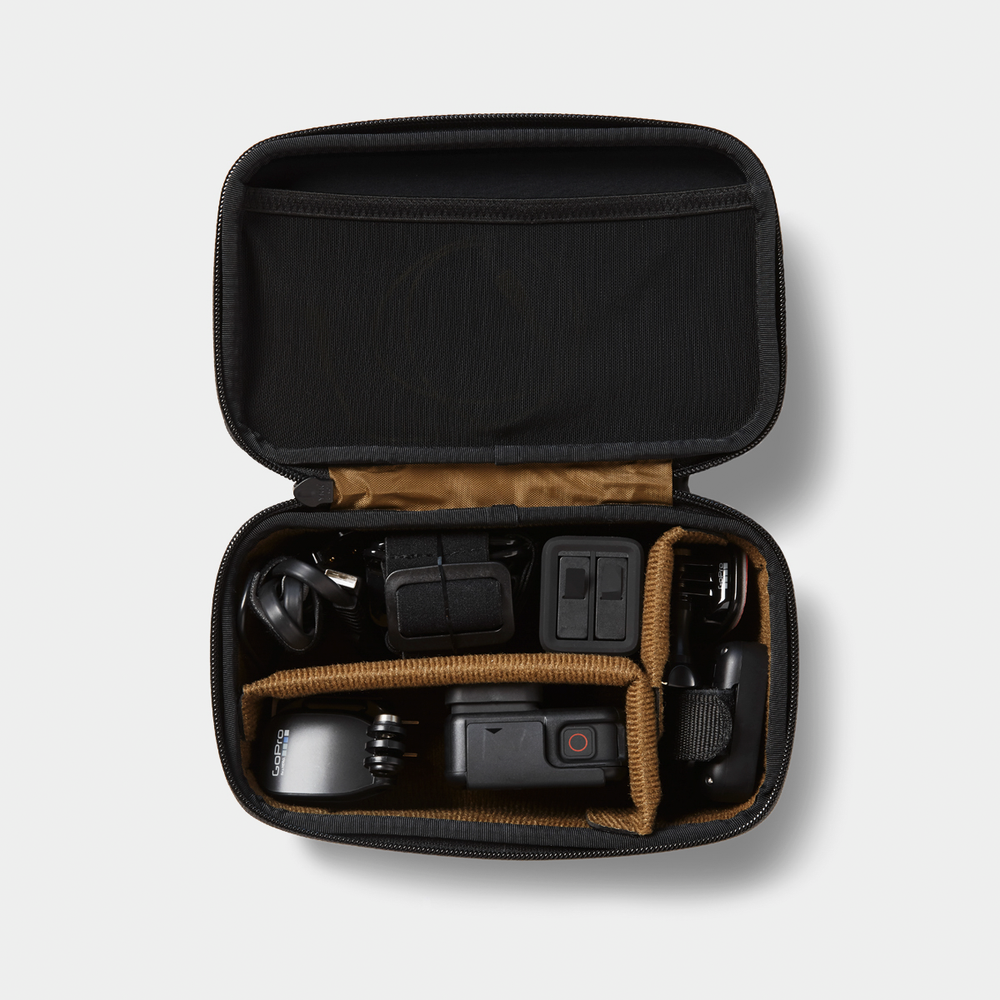 Black McKinnon Accessory Case With Items Inside View