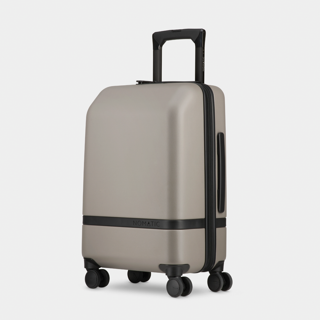 Nomatic Carry-On Classic Almond Front Angle View#color_almond