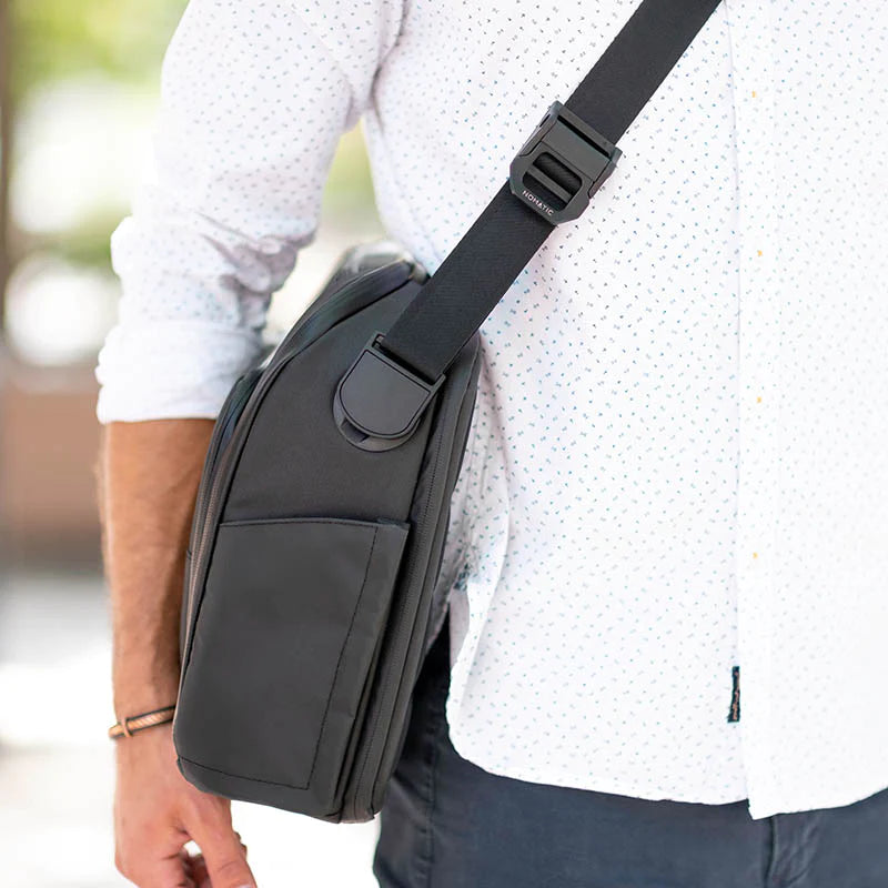 Grey Water Resistant Nylon Messenger Bag Shoulder Bag -  Finland